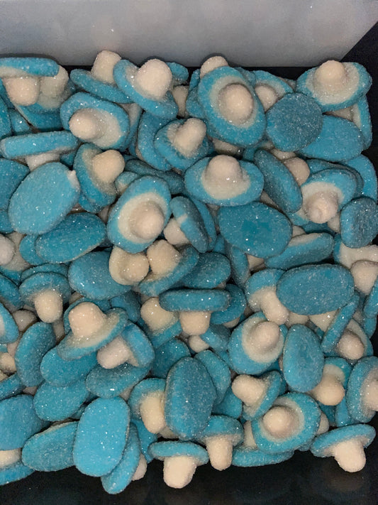 Blue Fizzy Mushrooms