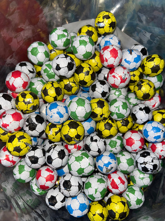 Colourful Chocolate Footballs