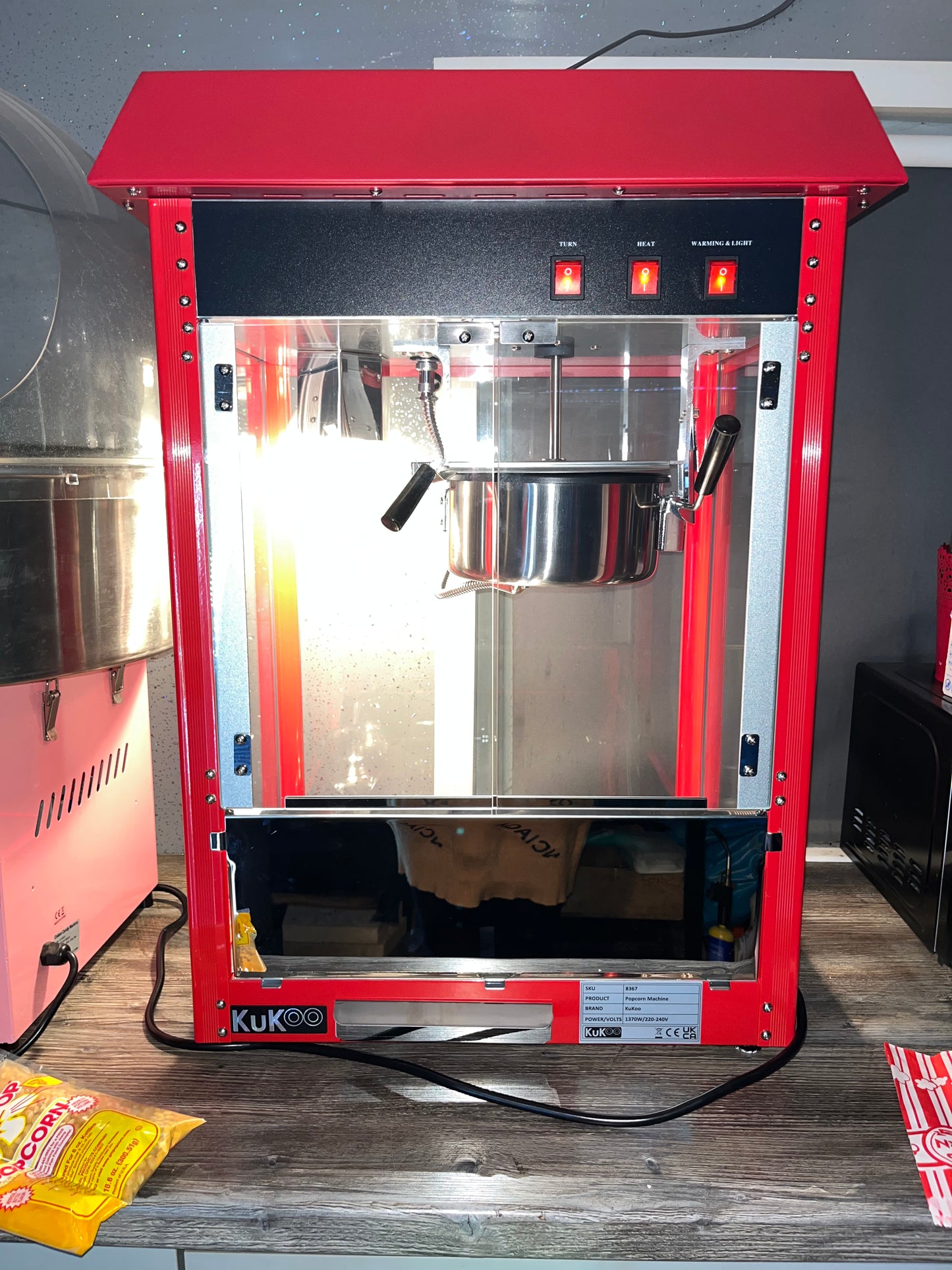 3 Hour Popcorn Machine & Cart Hire