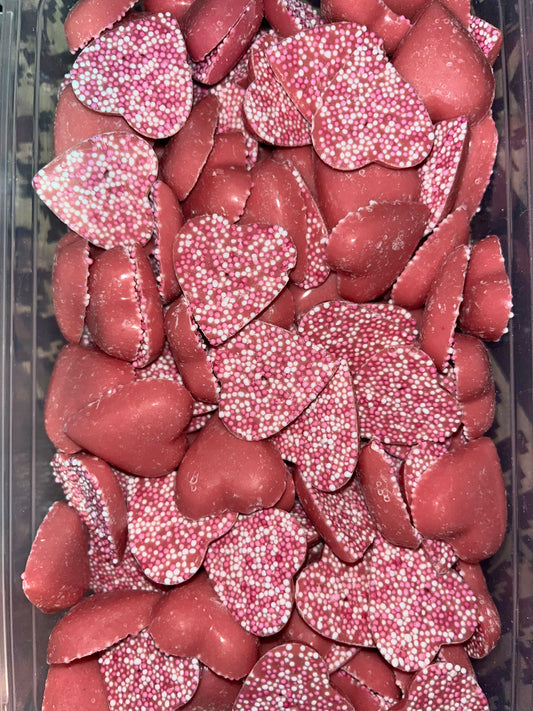 Pink Chocolate Hearts