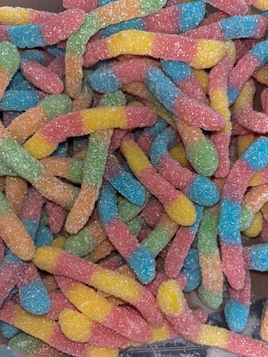 Sour Neon Worms - Essex Sweet Tooth